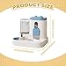 Baoblaze Automatic Pet Feeder and Waterer Dog Feeder Large Capacity, Anti Slip, Water Dispenser, Feeding Station for Cats Small Dogs, Blue