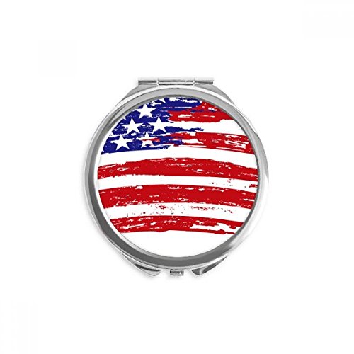 Miroir maquillage de poche drapeau amérique parfait pour vos retouches beauté en voyage