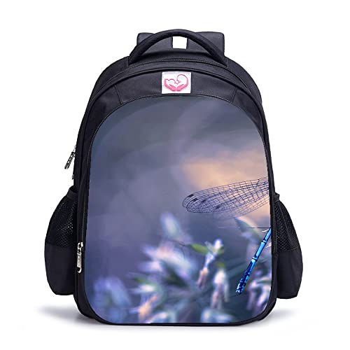 Sac à dos de loisirs imprimé 3D libellule 41 cm pour le travail