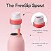 Owala FreeSip Twist Insulated Stainless Steel Water Bottle with Straw for Sports and Travel, BPA-Free, 24-oz, Angel Food Cake
