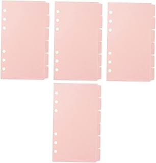 Ciieeo 24 Folhas De Recargas De Papel Deslizante Páginas De Fotos Transparentes Divisórias De Plástico Com Abas Divisores De Fichário Pastas De Bolso De Plástico Pastas De Plástico