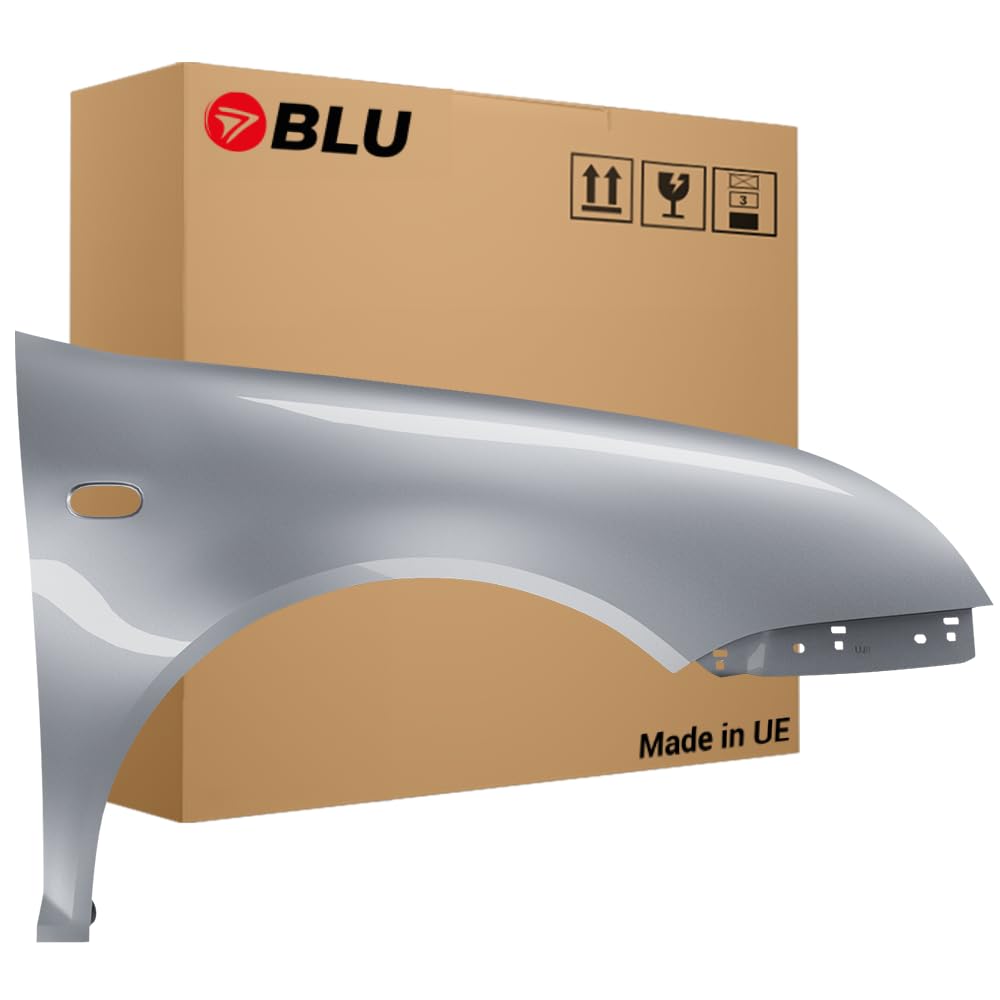 BLU Kotflügel Passend für Volkswagen Bora 1J1 1J6 LA7W Rechts Silber | 1998-2005 | Vorderseite Vorne | Lackiert | Einbaufertig