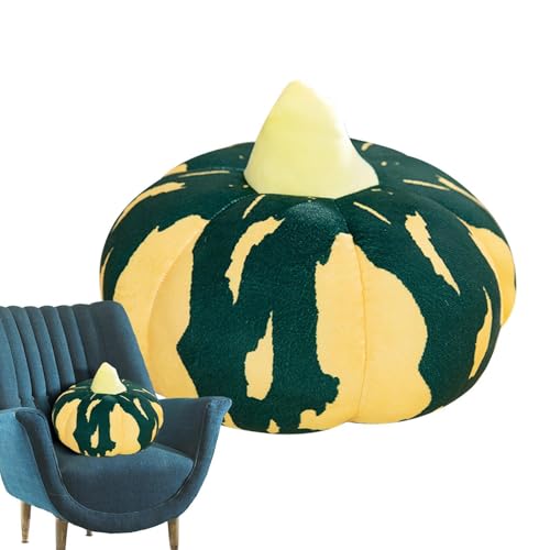 Coussin decoratif de citrouille 35cm pour decorer un canape terne a Halloween