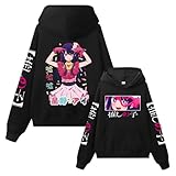 oshi no ko stampato moda casual felpa con cappuccio hoshino ai arima kana uomini e donne felpa con cappuccio coppia