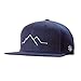 Produktbild Snapback Caps Herren & Damen - Cap Berge, Mountain- Schwarzwald Cap, Black Forest Cap - Einheitsgröße, one Size - Cap mit Stick (Blau, Berggipfel)