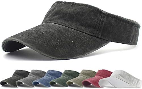 HH HOFNEN Sports Sun Visor Hats Cotton Twill Ball Adjustable Sun Caps for Men Women