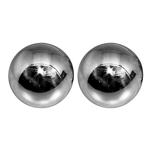 nakw88 2pcs Baoding Bolas Dedo Ejercicio Antiestrés Plata Cuidado Salud Fuerza, Chino...