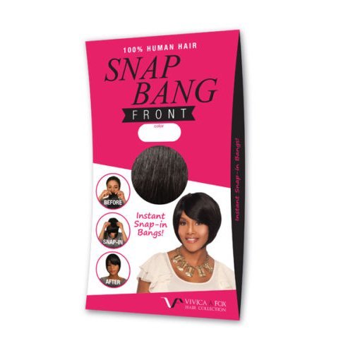 VIVICA A FOX 100% Human Hair - SNAP BANG FRONT (#1 - Jet Black)