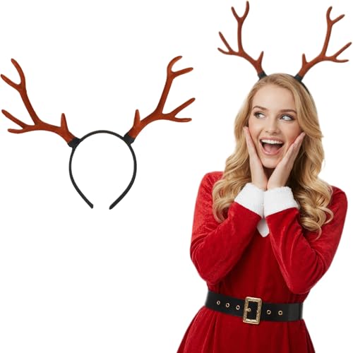 Bandeau chic en bois de cerf pour accessoire de costume de Noël adulte