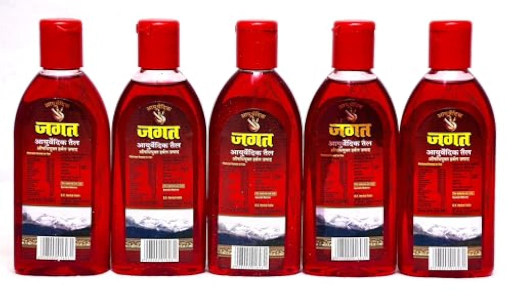Jagat Ayurvedic Tail Medicinal Herbal Oil, 100ml x 5