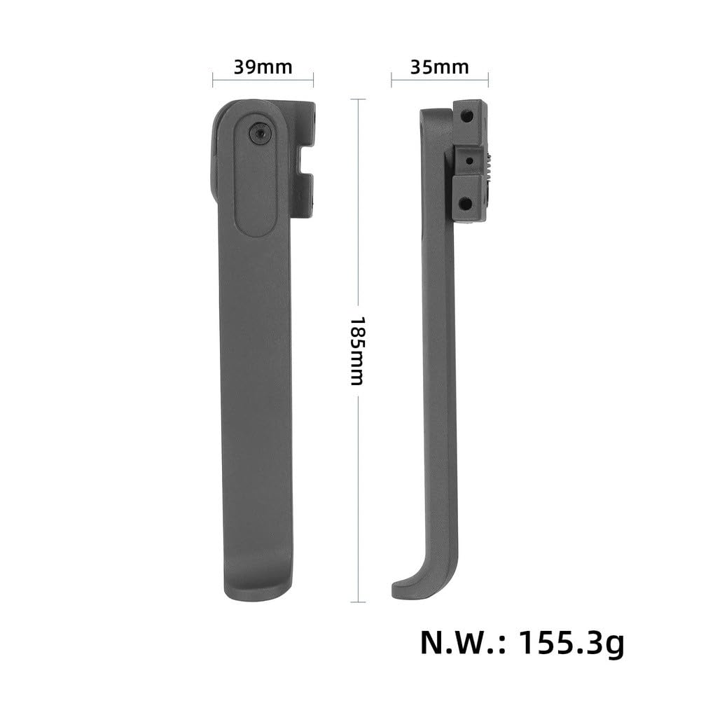 Béquille de trottinette électrique pour 4 Ultra, accessoire robuste gris avec installation, design compact pour un soutien stable