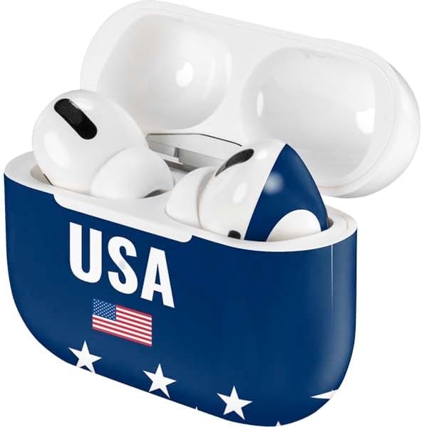 Skinit Decal Audio Skin Compatible with Apple AirPods Pro - USA Flag Stars Design