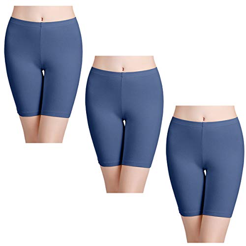 Image of wirarpa Women's Cotton Boy Shorts Underwear Anti Chafing Soft Biker Short Plus Boy Shorts Panties 4 Pack, Multicolor05-4 Pack
