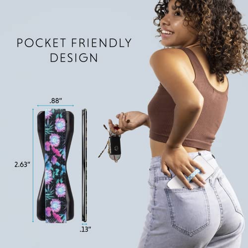 Image of LOVEHANDLE Original Universal Phone Grip - Neon Flowers