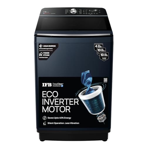 Image of IFB 12 Kg 5 Star AI Powered Deepclean Technology Fully Automatic Top Load Washing Machine with Inbuilt Heater(TL121RB2SID, Eco Inverter, Power Steam, Activmix, 4 Year Machine Warranty, Royal Blue)