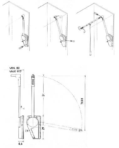 Wood Technology Superlift Pull Down Closet Rod System, Grey, With Side-Mounted Multi-Position Tensioners For Wardrobe Storage #TOP7