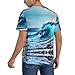 Ocean Sea Wave Customizable Softball Jersey - Baseball Jersey Shirt Personalized with Unique Fashion Sense,for All Seasons.