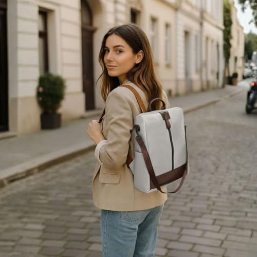 Image of VISMIINTREND Backpack for Women | Stylish Vegan Leather Backpack Bags for Women | College Bag for Girls | Office, Travel & Daily Use
