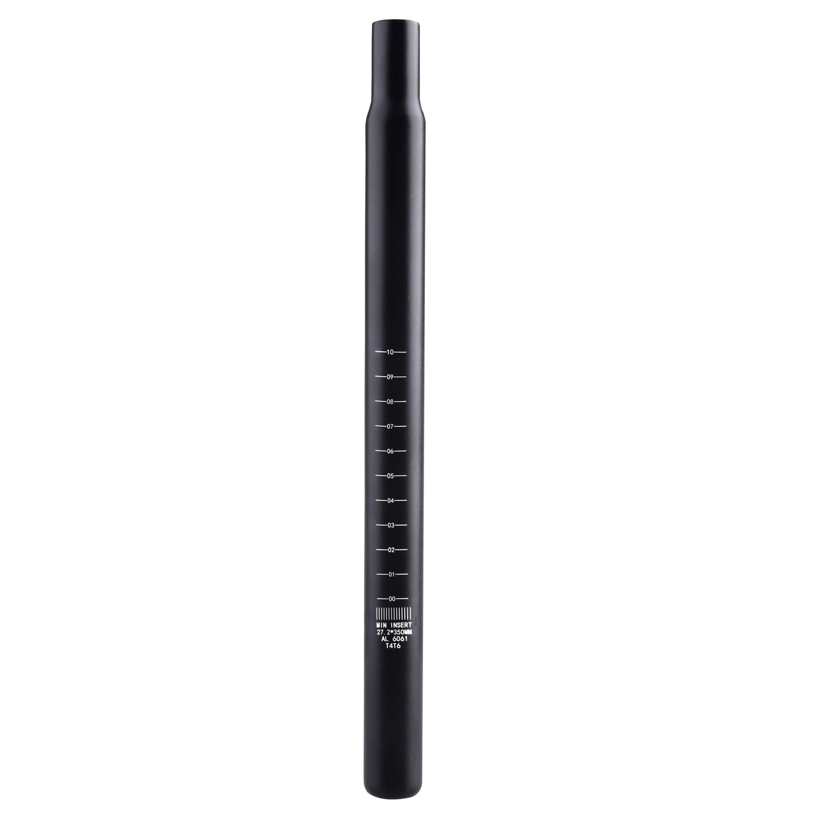 Azarxis Tige de Selle de Vélo Suspendue à Ressort 350 mm pour BMX VTT Cyclisme 25,4 mm 27,2 mm 28,6 mm 30,4 mm 30,8 mm 30,9 mm 31,6 mm (01 Noir, 31,6 x 350 mm