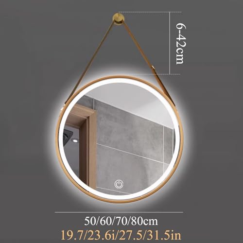 Miroir de courtoisie éclairé à reflet haute définition et LED réglables - 7