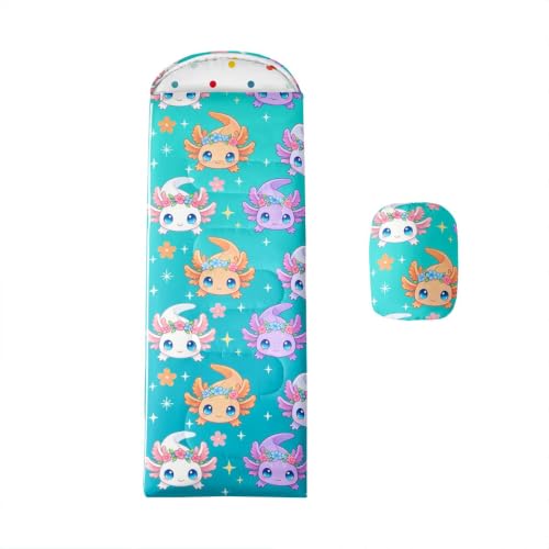 Erosebridal Cute Axolotl Sleeping Bags for Warm Cold Weather miniatura 1