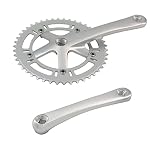 46T Bike Crankset Single Speed Bicycle Crankset 130BCD 170mm Crank Arm Set 6061 Aluminum Alloy for F