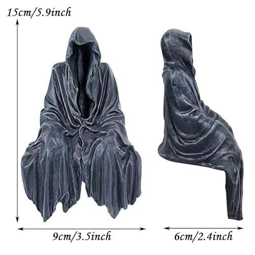 Estatua Grim Reaper para decoración de Halloween miniatura 2