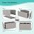EasyUp 150Gal Outdoor Deck Box Waterproof, Lager Patio Storage Box Indoor and Outdoor Use, Lockable Resin Storage Bin for Patio Furniture Cushions Garden Tools, Package Delivery,UV Resistant-Grey