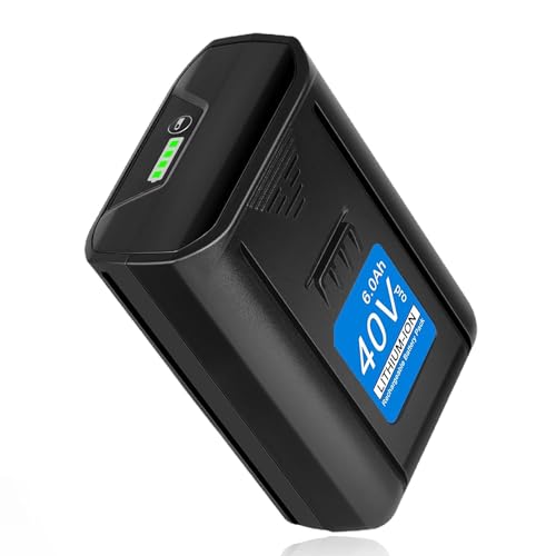 KUNLUN 6.0Ah 40V Max Battery for Kobalt, High Capacity 40-Volt Rechargeable Lithium Ion Battery for Kobalt KB245-06 KB540-06 KB2540C-06 KB440-03 KB440-06 KB640-03 KB240-06