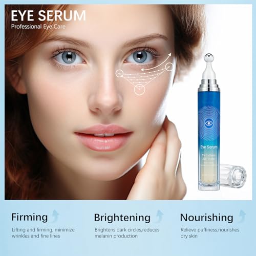 5% Caffeine Eye Cream - Eye Cream for Dark Circles and Puffy Eyes - Dark Circle Eye Cream - Under Eye Roller with Caffeine- Eye Bags Remover - Eye Cream Anti aging - Image 3