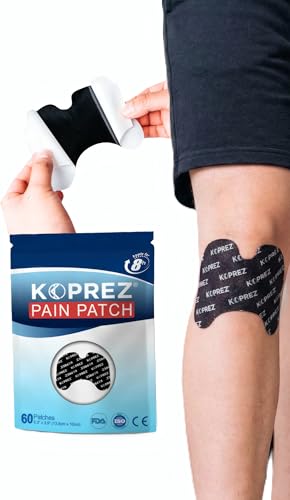 Koprez Herbal Pain Relief Patches (12 Count) - Long-Lasting Heat Patches for Knee, Back, and Body Pain Relief - Up to 12 Hours of Comfort from Arthritis, Tendonitis, Sports Injuries, and Muscle Pain