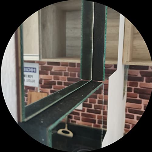 Espelho Decorativo 3D Vidro Módulos Liverpool MDF Relevo 6 Peças
