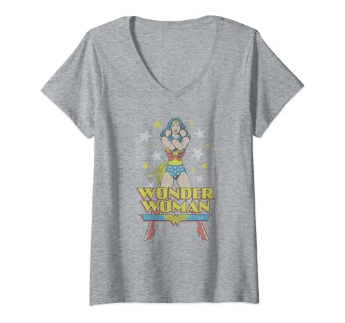 Womens Wonder Woman A Wonder V-Neck T-Shirt #TOP3