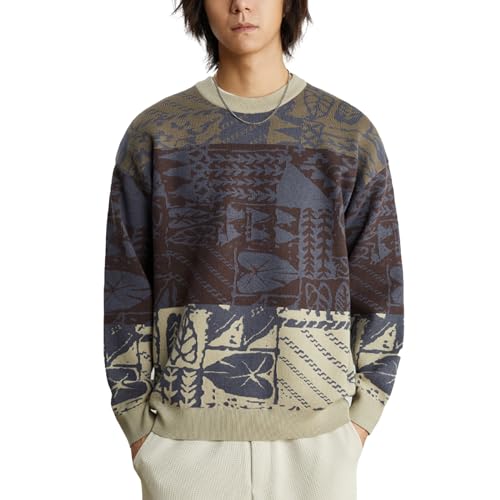 Pull vintage pour hommes bleu taille M pour en finir avec les vêtements d'hiver sans style