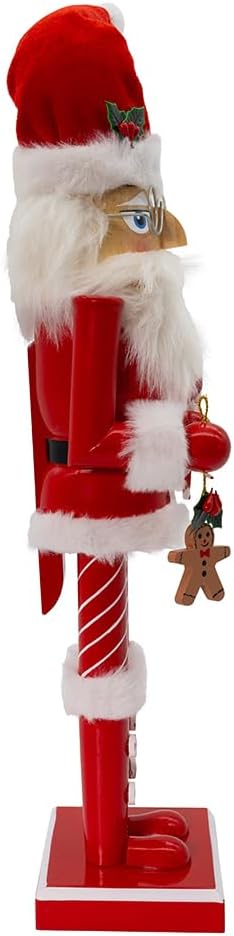 Kurt Adler 15-inch Wooden Santa Claus Nutcracker