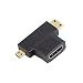Produktbild BouBou Standard Hd Port-A Auf Mini Hd Port-C Micro Hd Port-D Adapter Anschluss 3 In 1 Für FPV