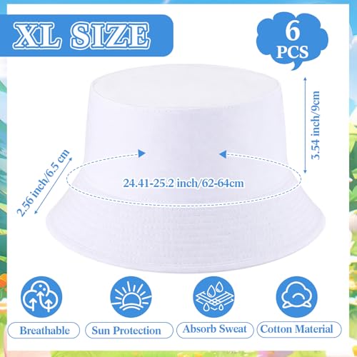 Image of 36 /24 /12 Pcs Bucket Hats for Men Women Bulk Cotton Fishing Cap UV Protection Beach Foldable Solid Color Sun Cap