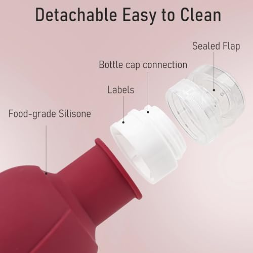 5 Pack Travel Bottles for Toiletries, TSA Approved 3oz Portable Travel Containers for Toiletries, Leak Proof Travel Tubs Refillable Liquid Travel Accessories for Shampoo Conditioner Lotion Body Wash4