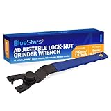 Ultra Durable SEWA20 Adjustable Lock-nut Grinder Wrench by Blue Stars - Exact Fit For Dewalt Bosch & other Grinders