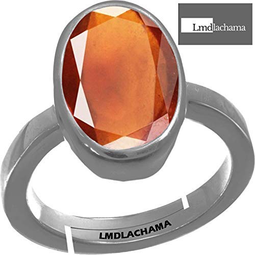Bague en argent et véritable Hessonite Garnet AA+ de Ceylan - 2
