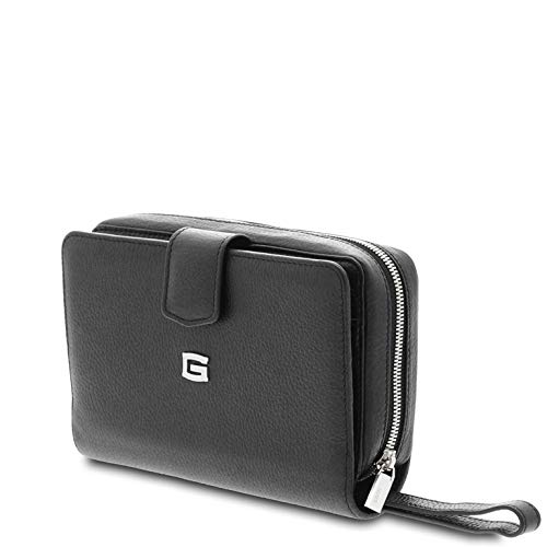 GIUDI ® - Handbag in soft calfskin leather, genuine leather, men's bag, Made in Italy.2