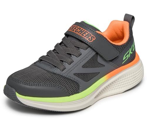 Skechers Kids Boys Go Run Elevate 2.0-Find My, Charcoal/Charcoal/Orange Lime, 10H by Skechers - Used condition - US$34.70