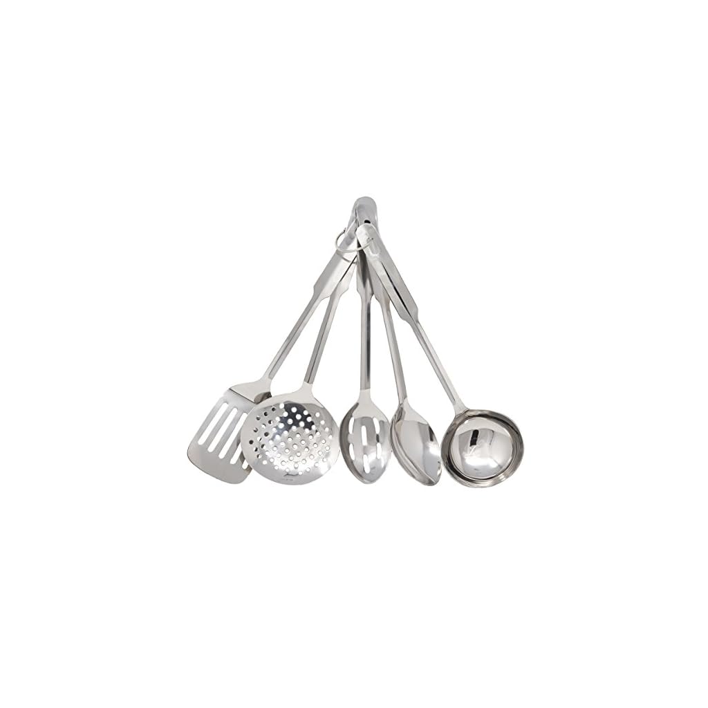 Amco-8796-Stainless-Steel-5-Piece-Utensil-SetMedium