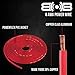 Belva True 8 Gauge AWG Premium CCA Complete Amplifier Wiring Kit with OFC 4-Channel RCA Cable - BAK84 RED
