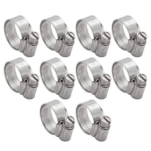 PYI 316L Stainless Steel Worm Drive Hose Clamp, 0.50