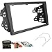 Produktbild Sound way 2 DIN Autoradio Radioblende RadioRahmen, ISO-Verbindungskabel, Antennenadapter, Schlüssel kompatibel mit Opel Agila, Astra, Combo, Corsa C, Meriva, Omega, Vivaro - KA11-791