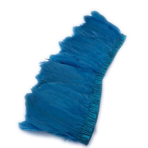 Shekyeon Duck Goose Feather Trim Fringe Sewing Craft 2 Yards (Turquoise) #TOP1