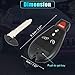 X AUTOHAUX Replacement Keyless Entry Remote Car Key Fob GQ4-53T 433Mhz for Jeep Cherokee 2014-2019 5 Buttons with Door Key