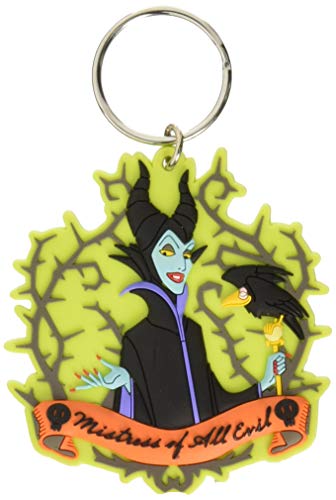 Product Image of the Disney Villains Soft Touch PVC Key Ring: Maleficent with Crow