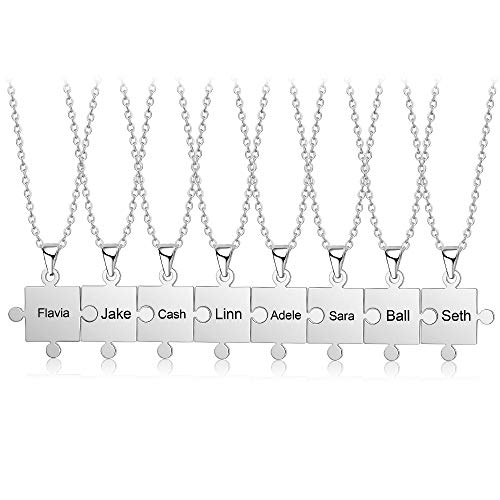 Grand Made Collana con Nome Puzzle Personalizzato